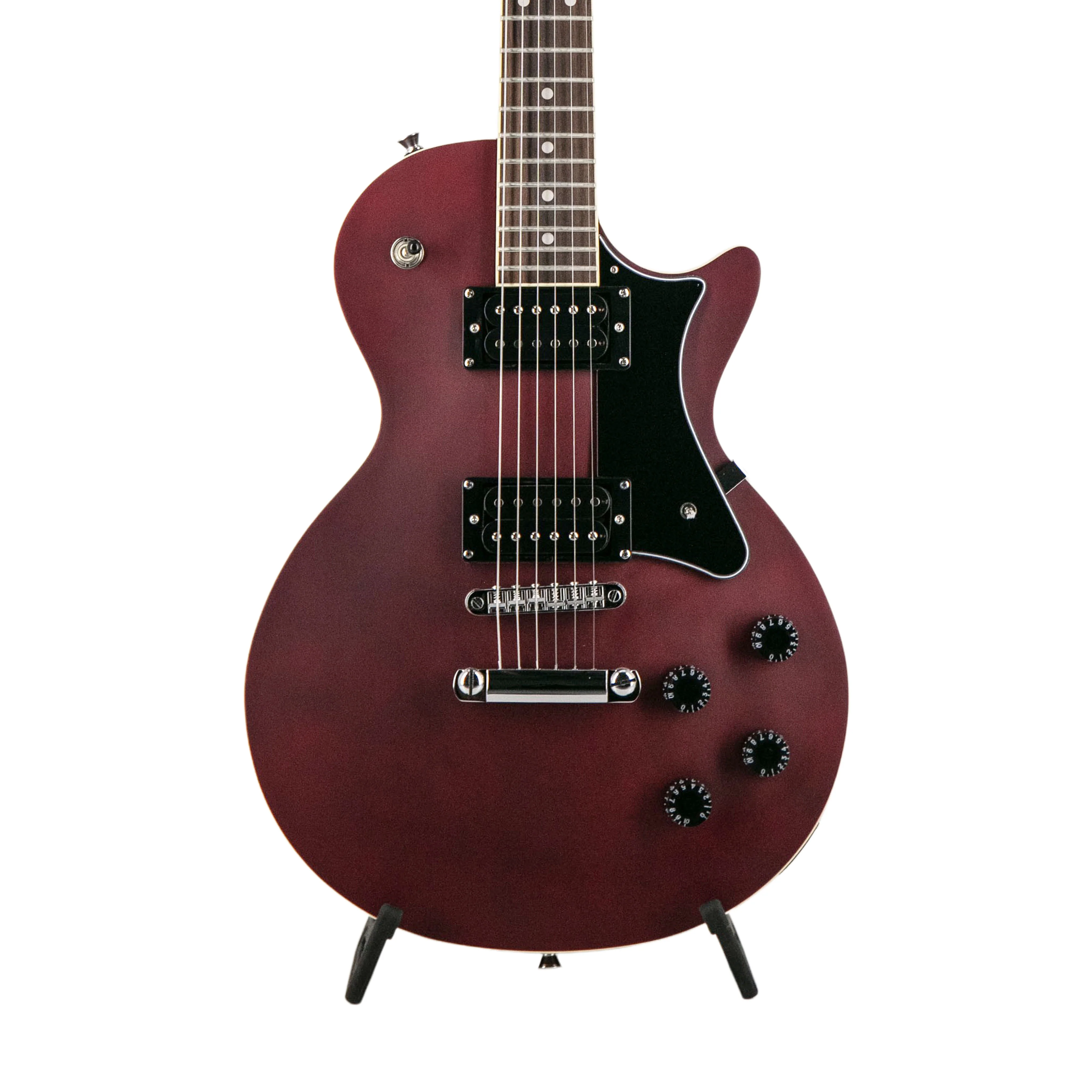 Ascent Collection H-150 Electric Guitar, Matte Burgundy - Image 3