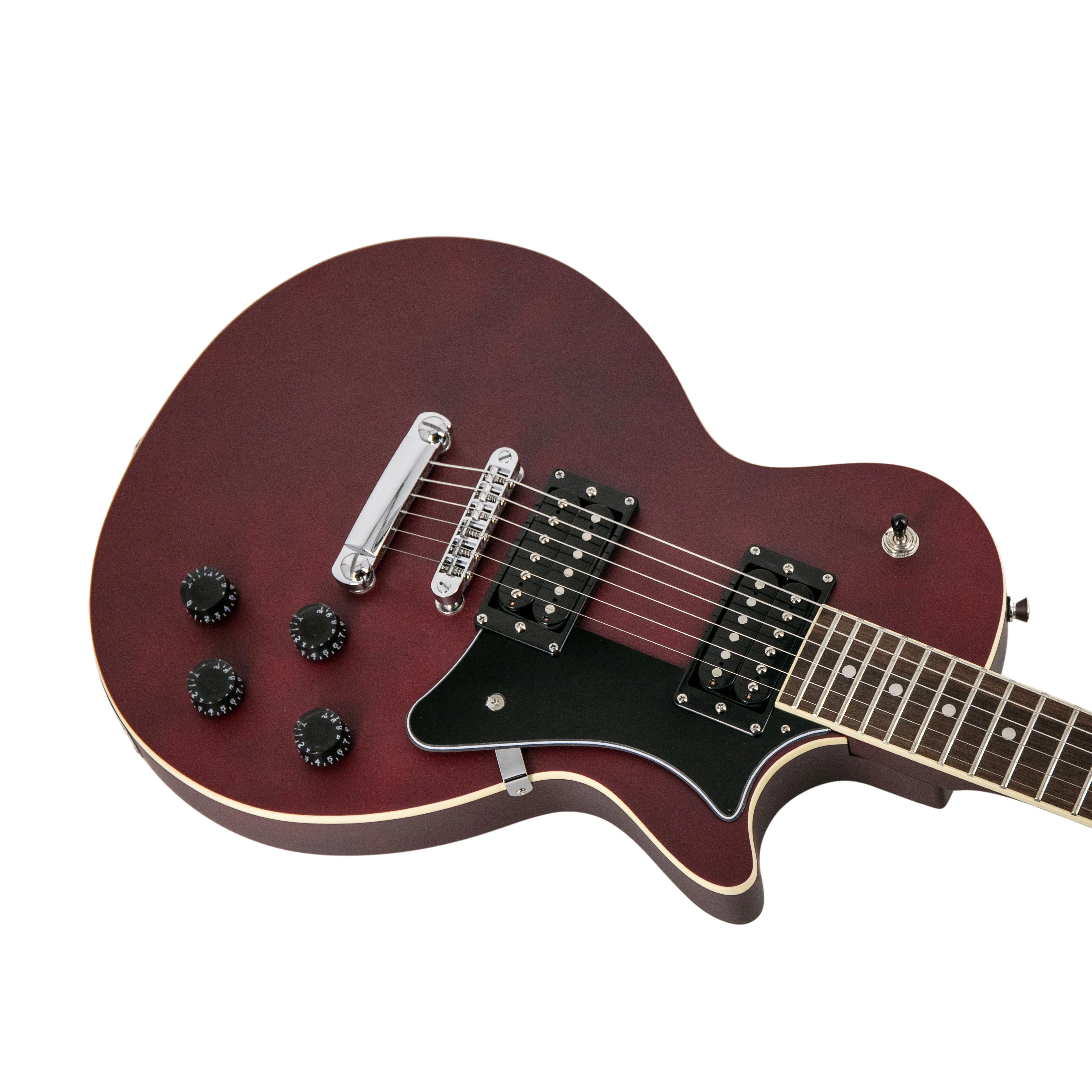 Ascent Collection H-150 Electric Guitar, Matte Burgundy - Image 7