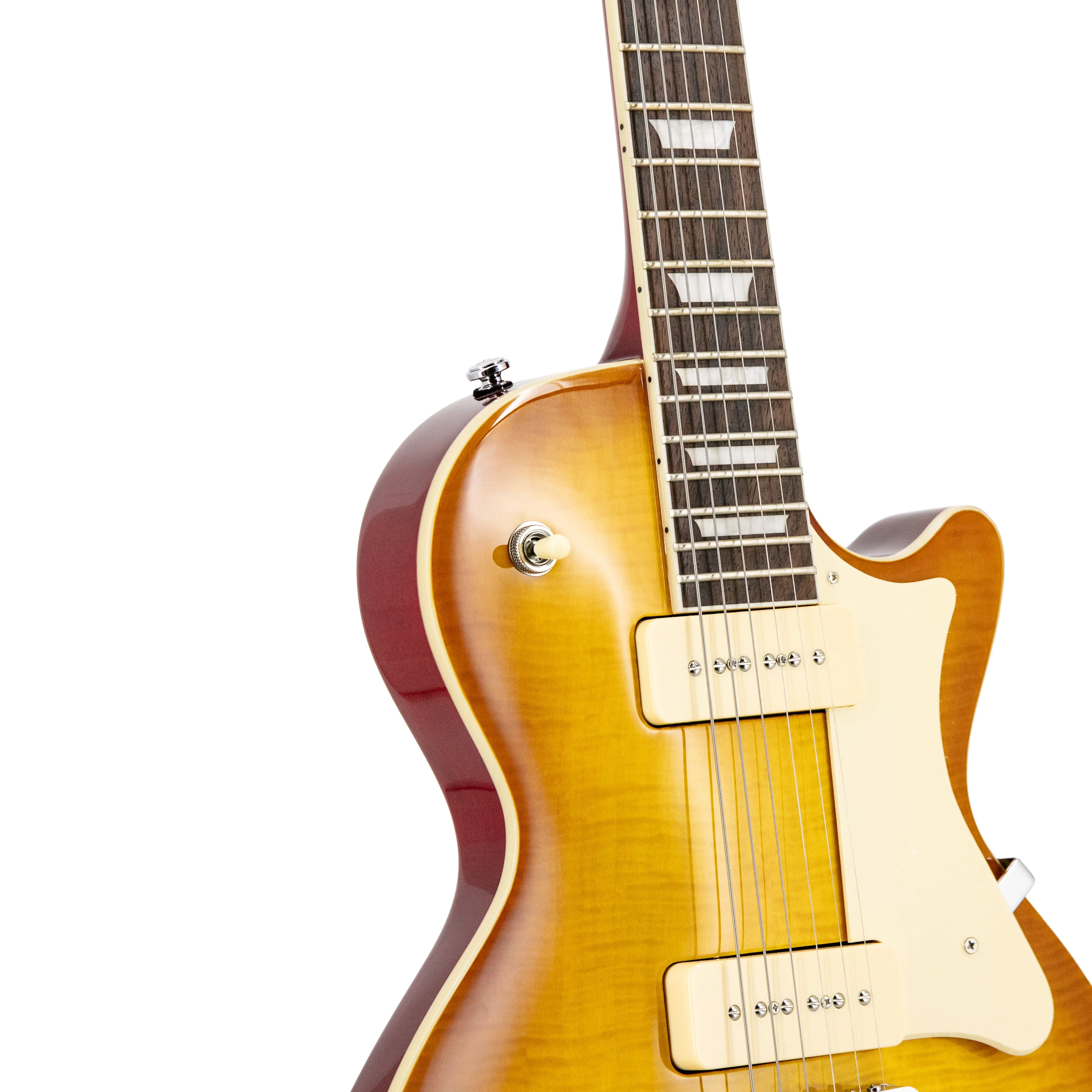 Ascent+ Collection H-150 P90 Electric Guitar, Dirty Lemon Burst - Image 11