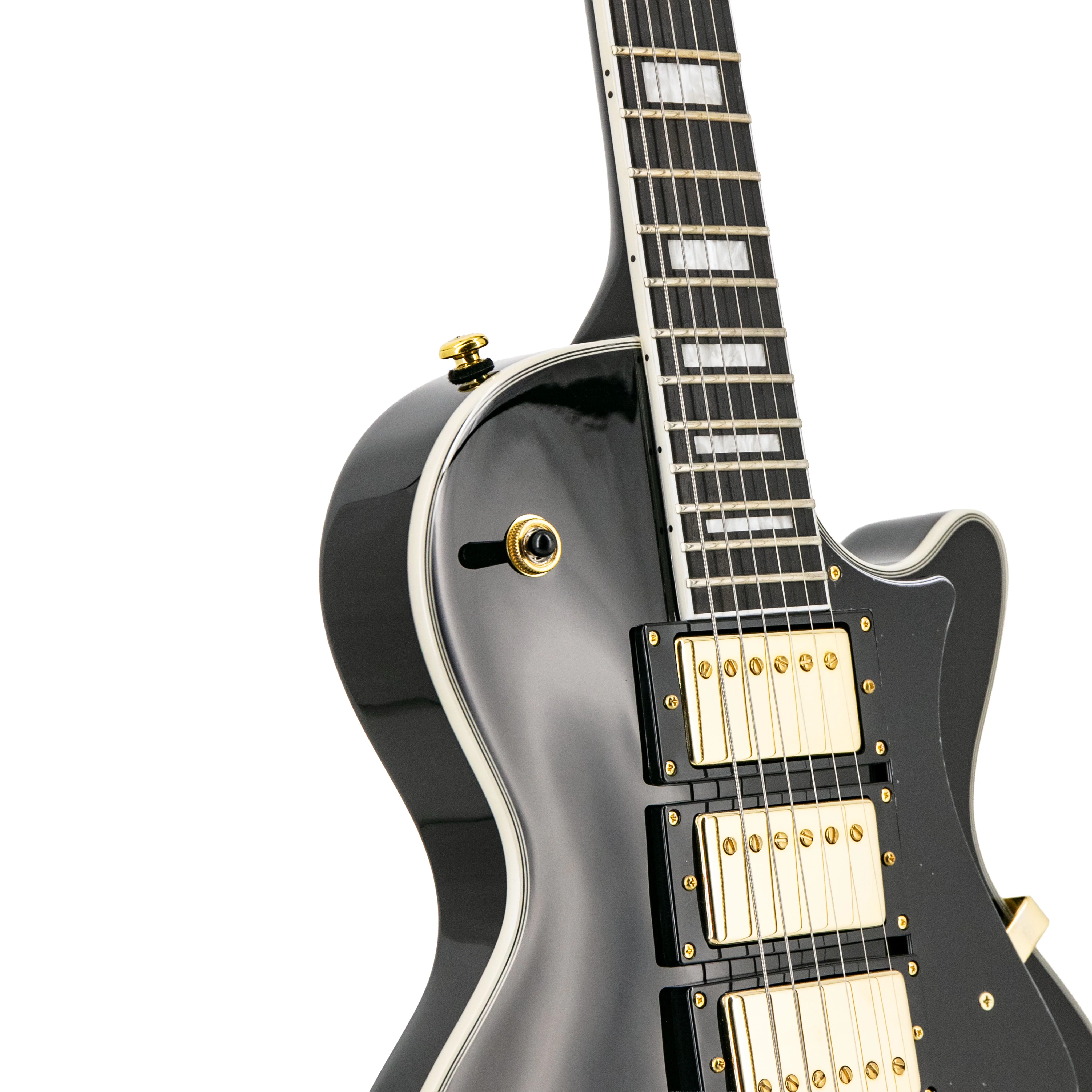 Ascent+ Collection H-157 3-Pickup Electric Guitar, Ebony - Image 11