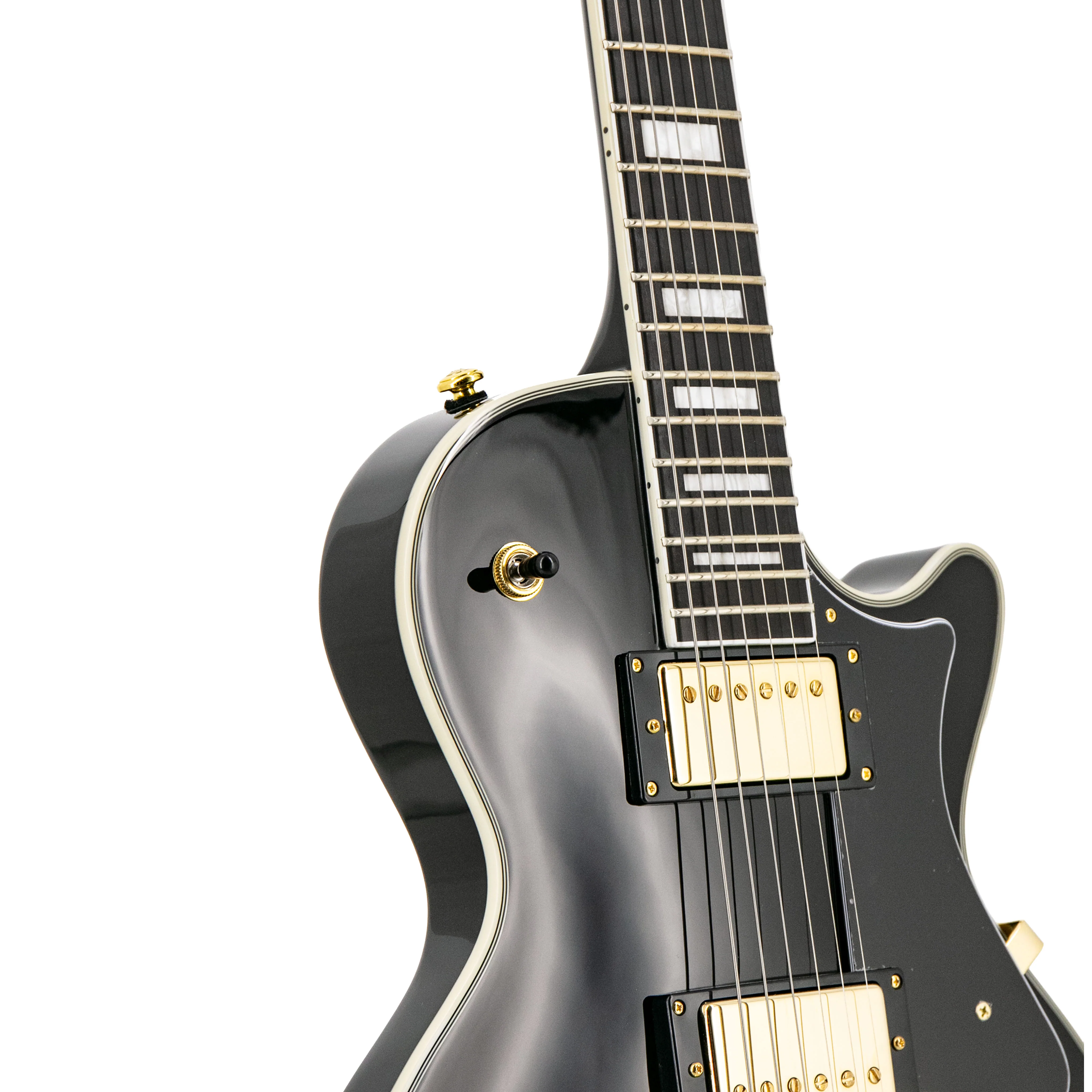 Ascent+ Collection H-157 Electric Guitar, Ebony - Image 11