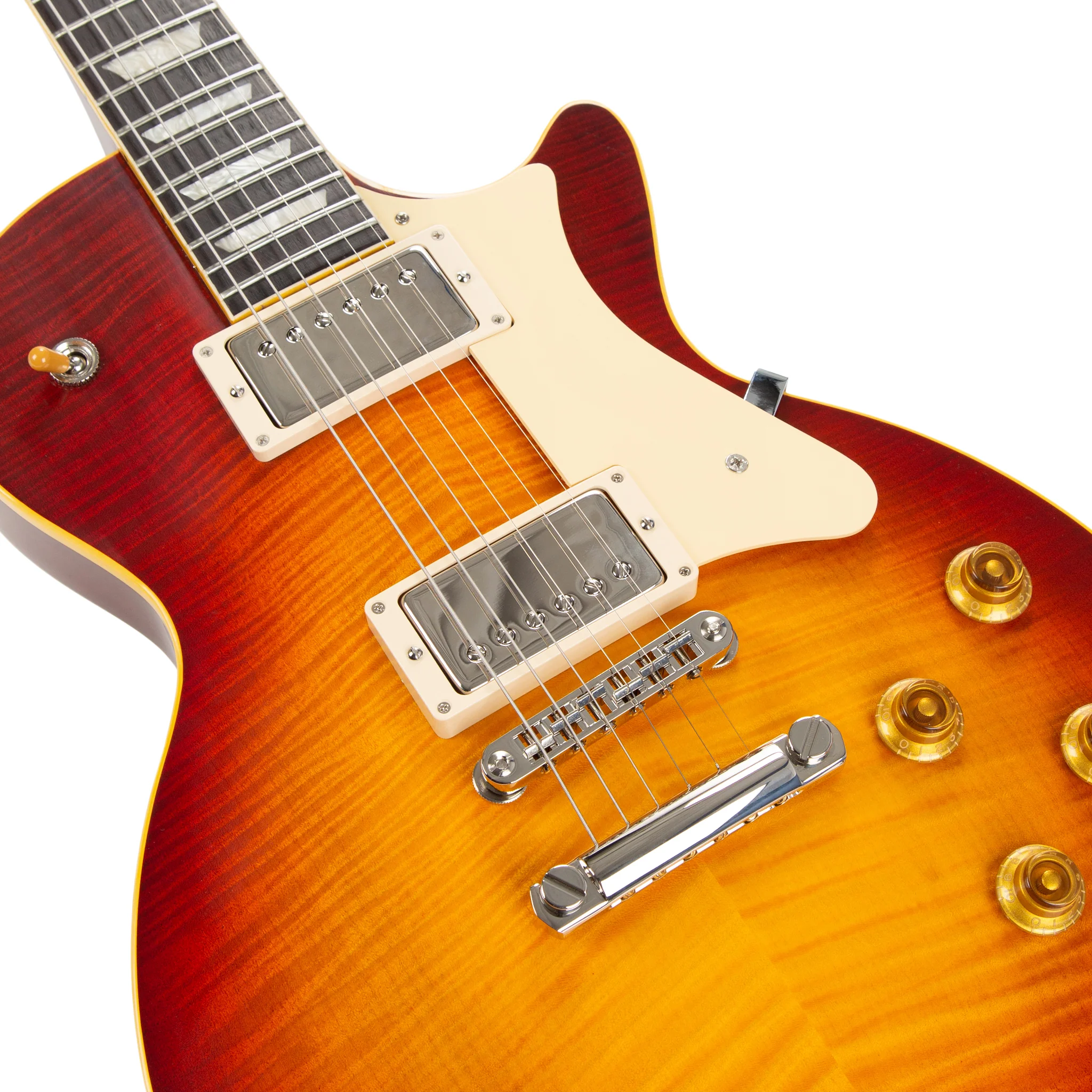 Custom Shop Core Collection H-150 Electric Guitar with Case, Dark Cherry Sunburst - Image 3