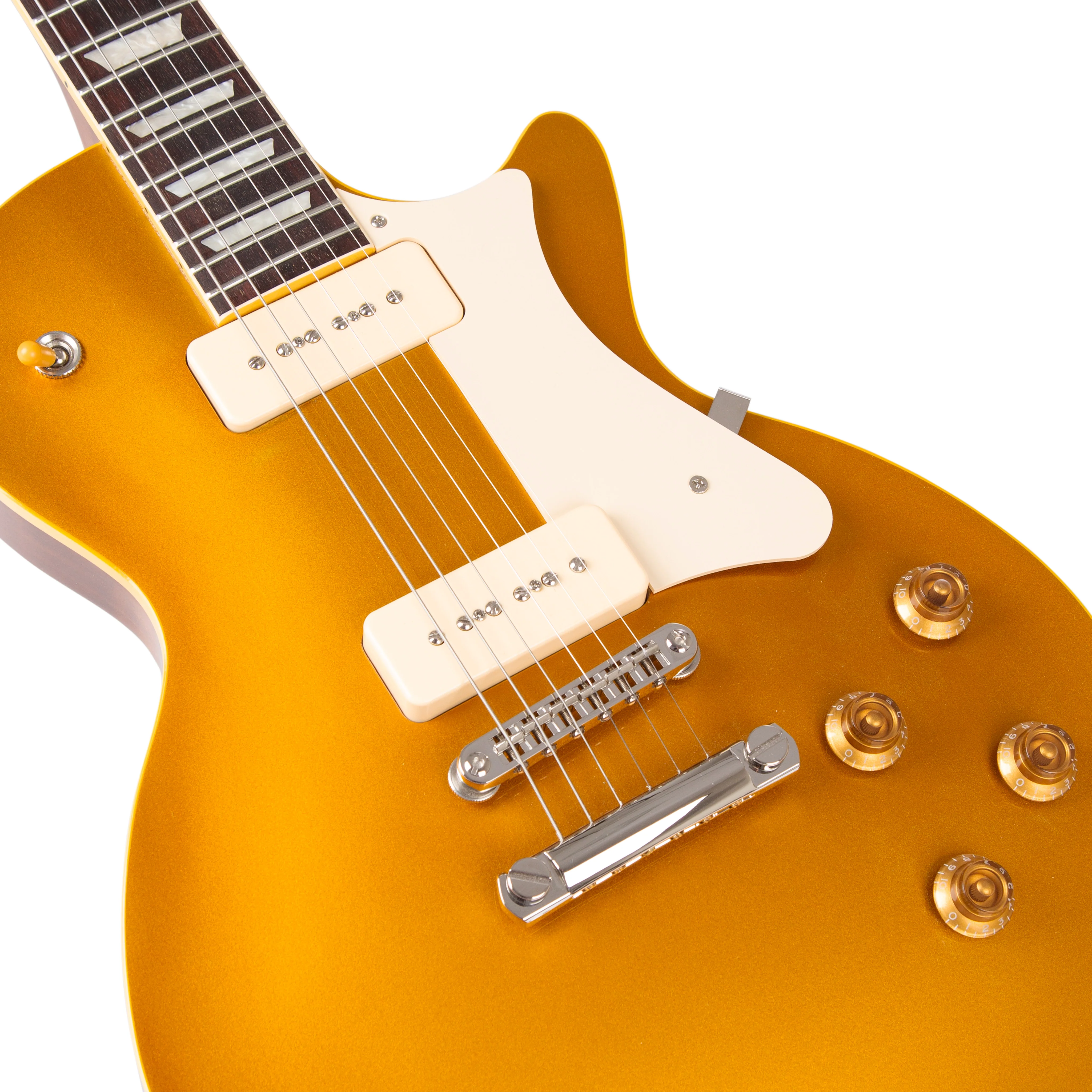 Custom Shop Core Collection H-150 P90 Electric Guitar with Case, Gold Top - Image 3