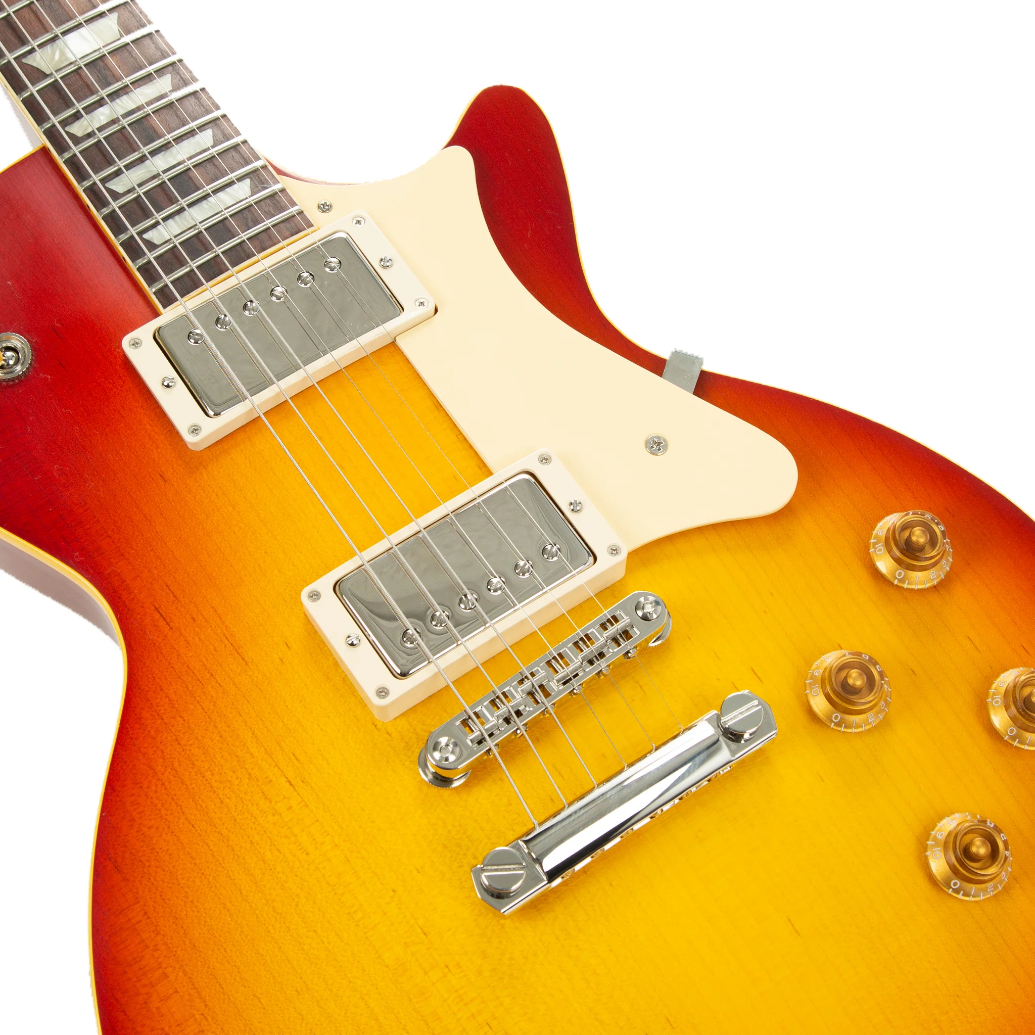 Custom Shop Core Collection H-150 Plain Top Electric Guitar with Case, Dark Cherry Sunburst - Image 3
