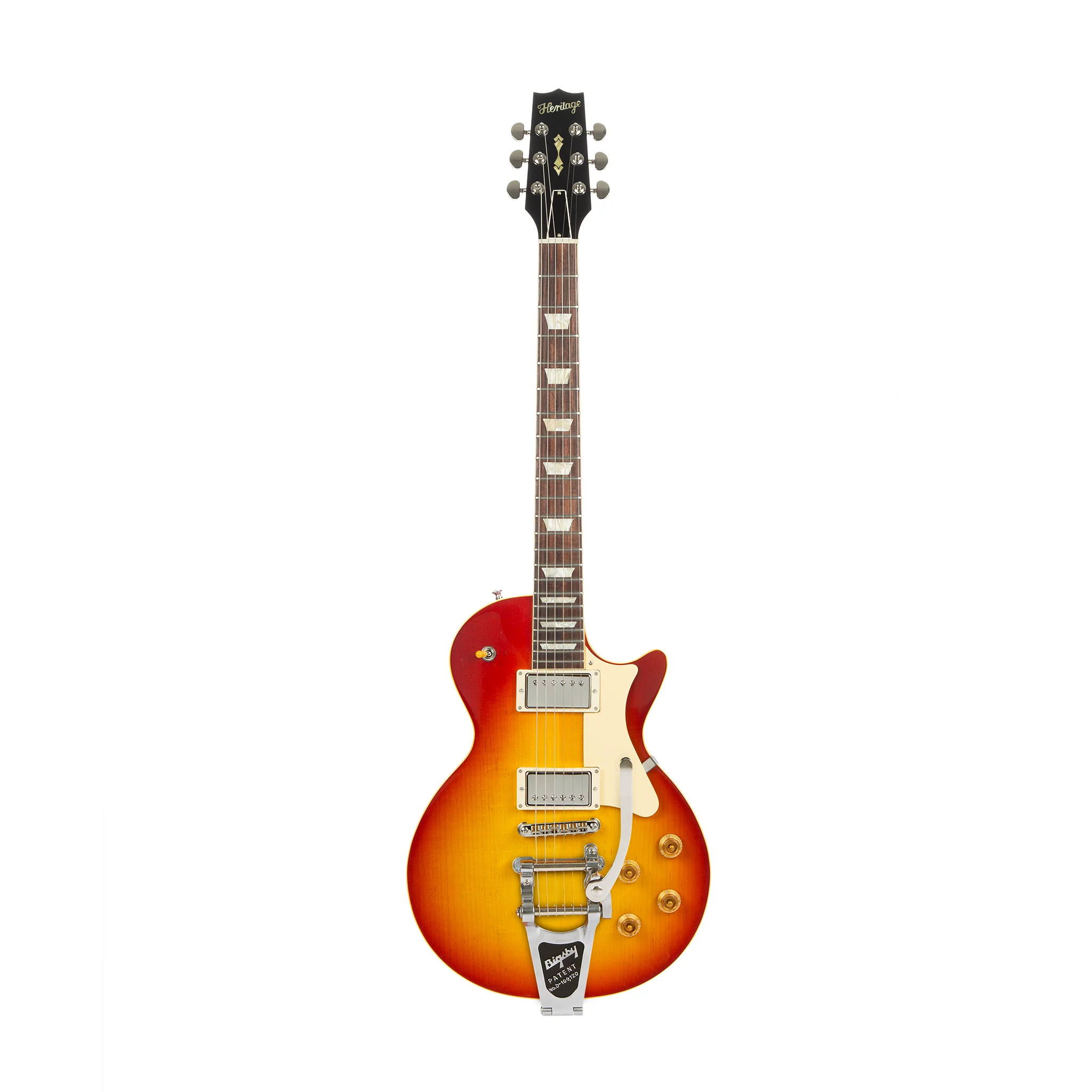 Custom Shop Core Collection H-150 Plain Top Electric Guitar with Case, Dark Cherry Sunburst - Image 6
