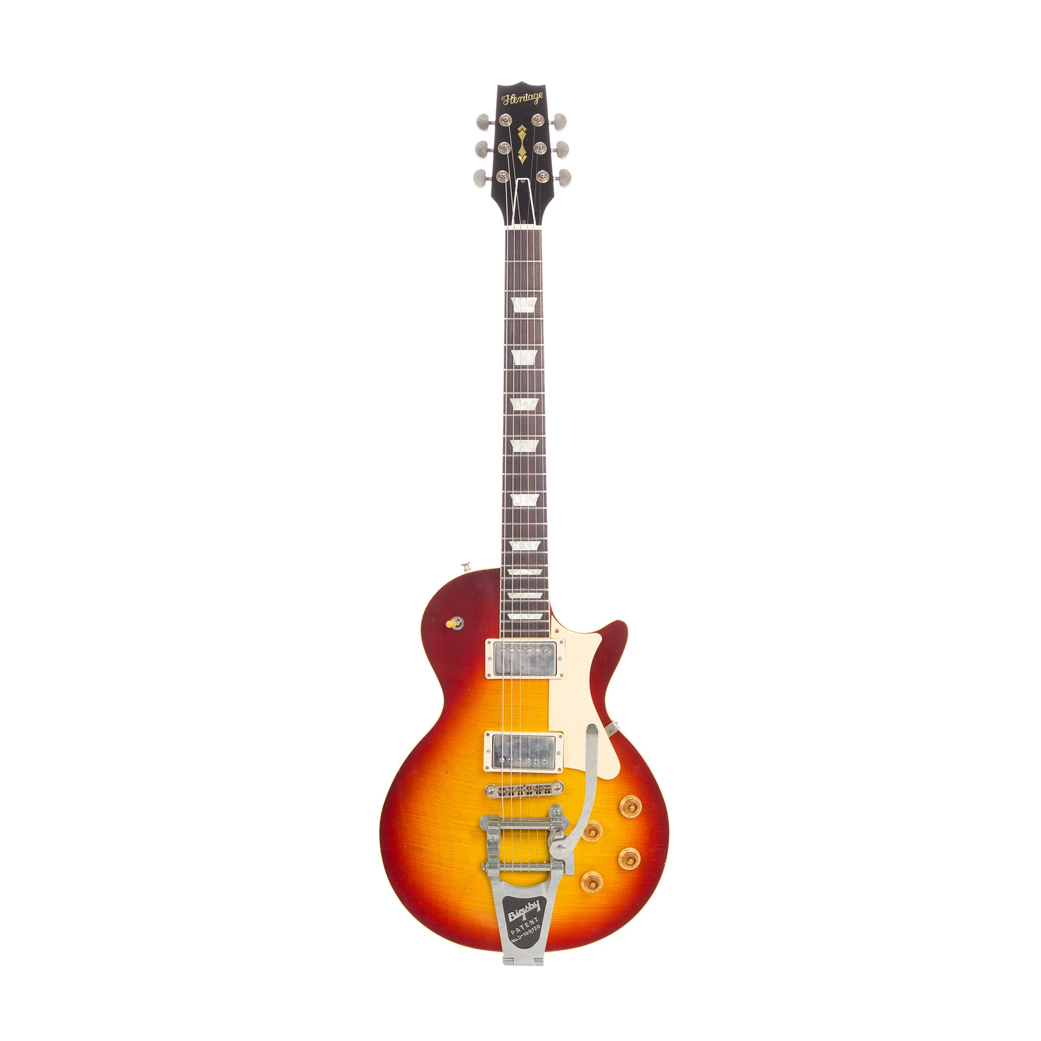 Custom Shop Core Collection H-150 Plain Top Electric Guitar with Case, Dark Cherry Sunburst, Artisan Aged - Image 6