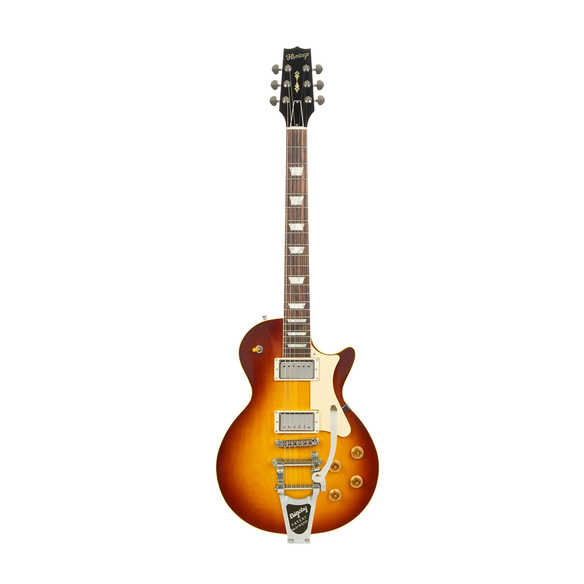 Custom Shop Core Collection H-150 Plain Top Electric Guitar with Case, Tobacco Sunburst - Image 6