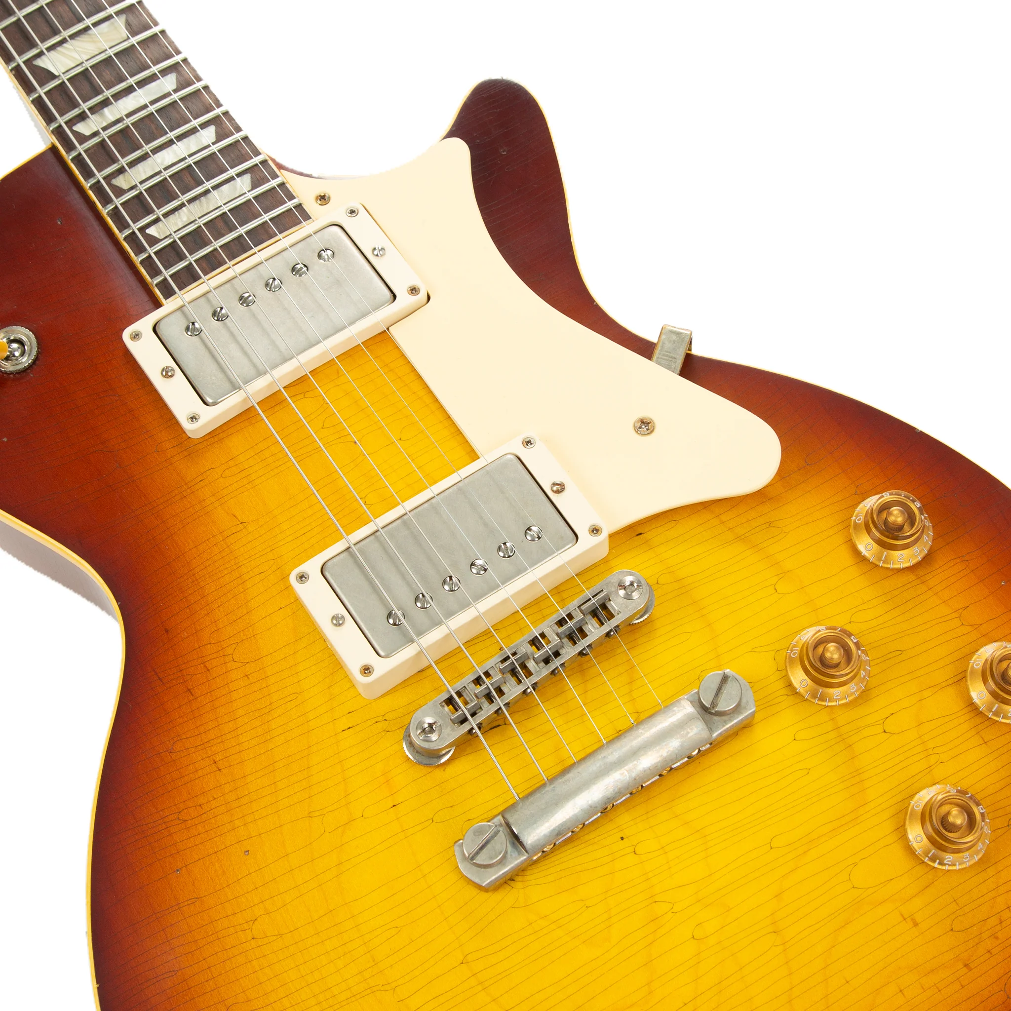 Custom Shop Core Collection H-150 Plain Top Electric Guitar with Case, Tobacco Sunburst, Artisan Aged - Image 3