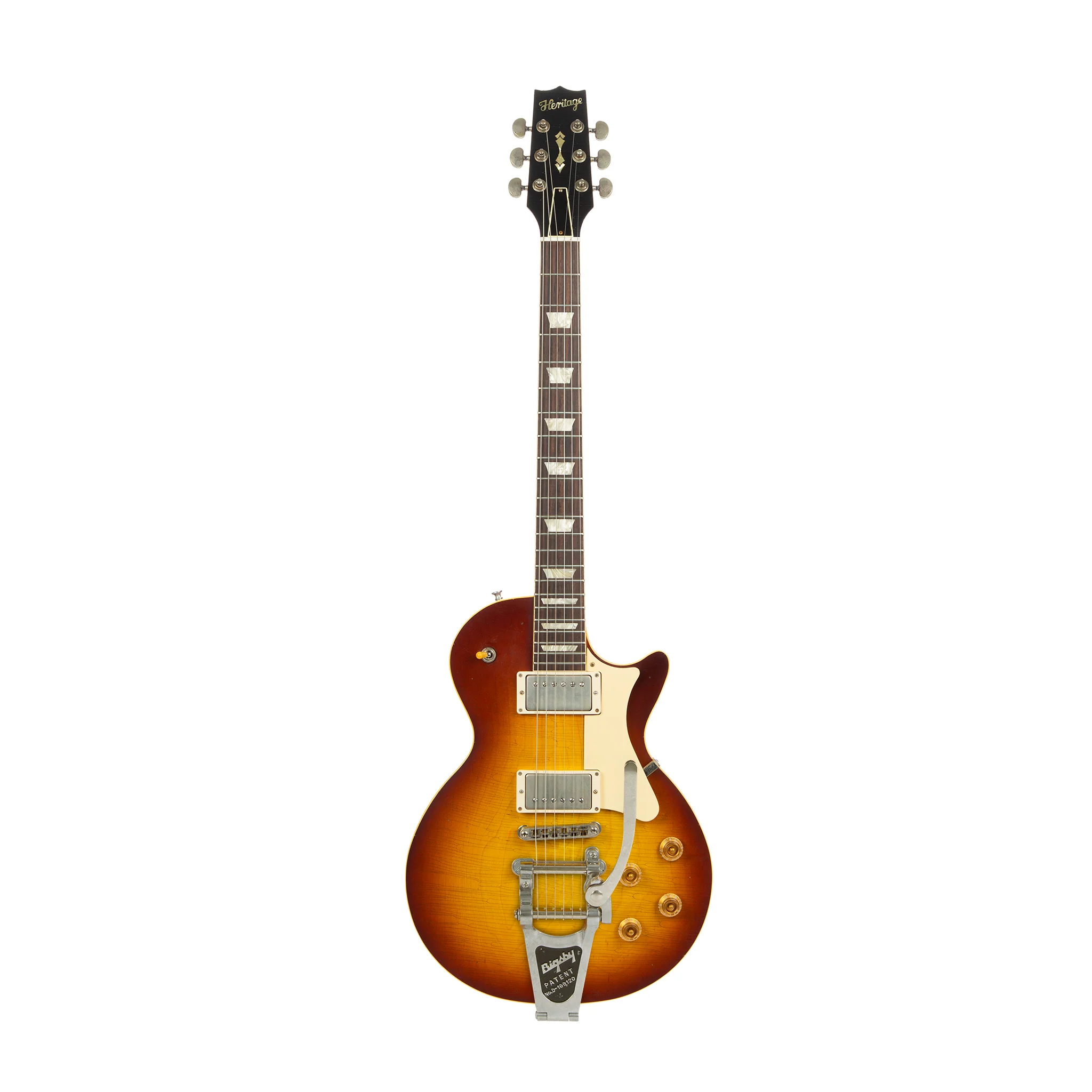 Custom Shop Core Collection H-150 Plain Top Electric Guitar with Case, Tobacco Sunburst, Artisan Aged - Image 6