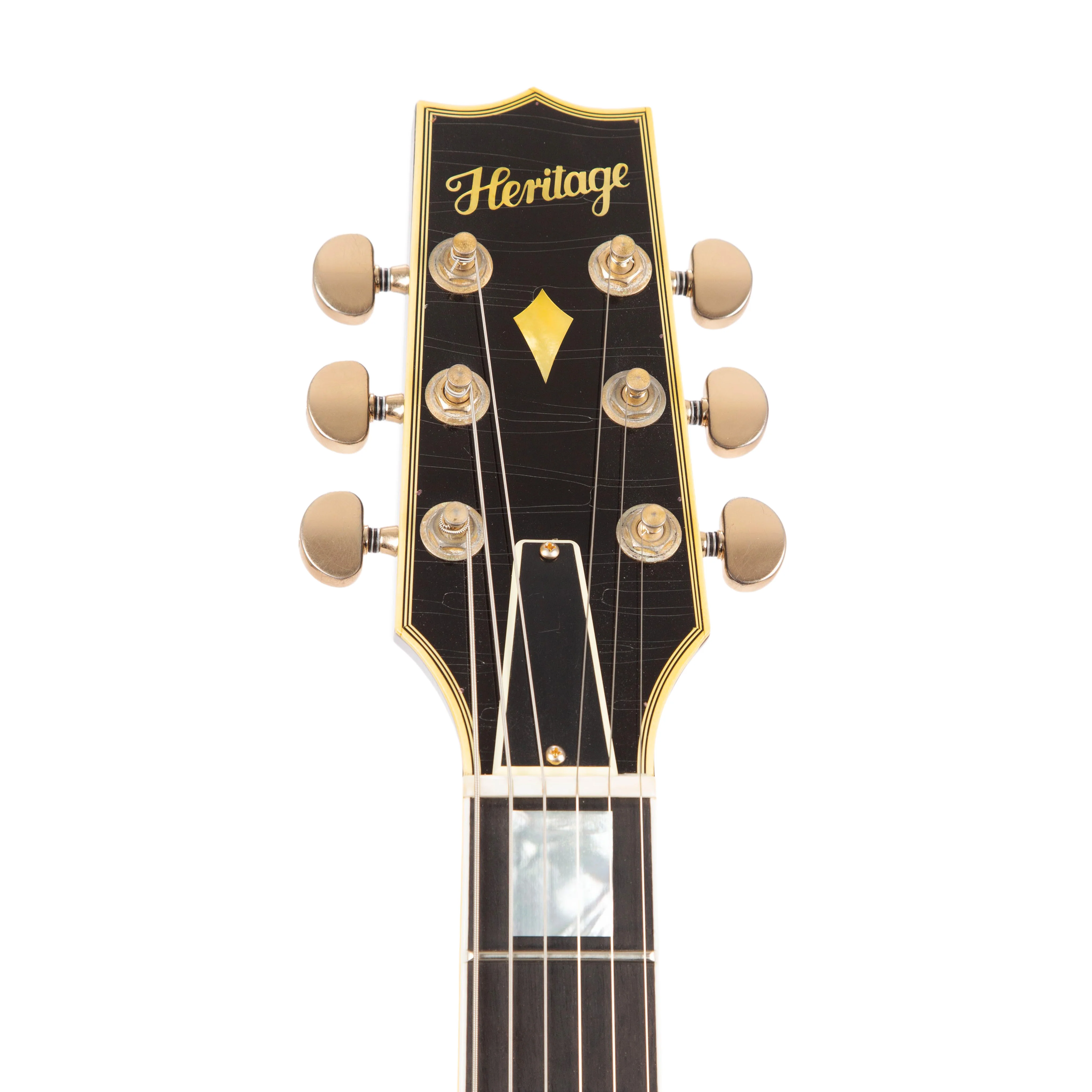 Custom Shop Core Collection H-157 Mahogany Top Electric Guitar with Case, Ebony, Artisan Aged - Image 4