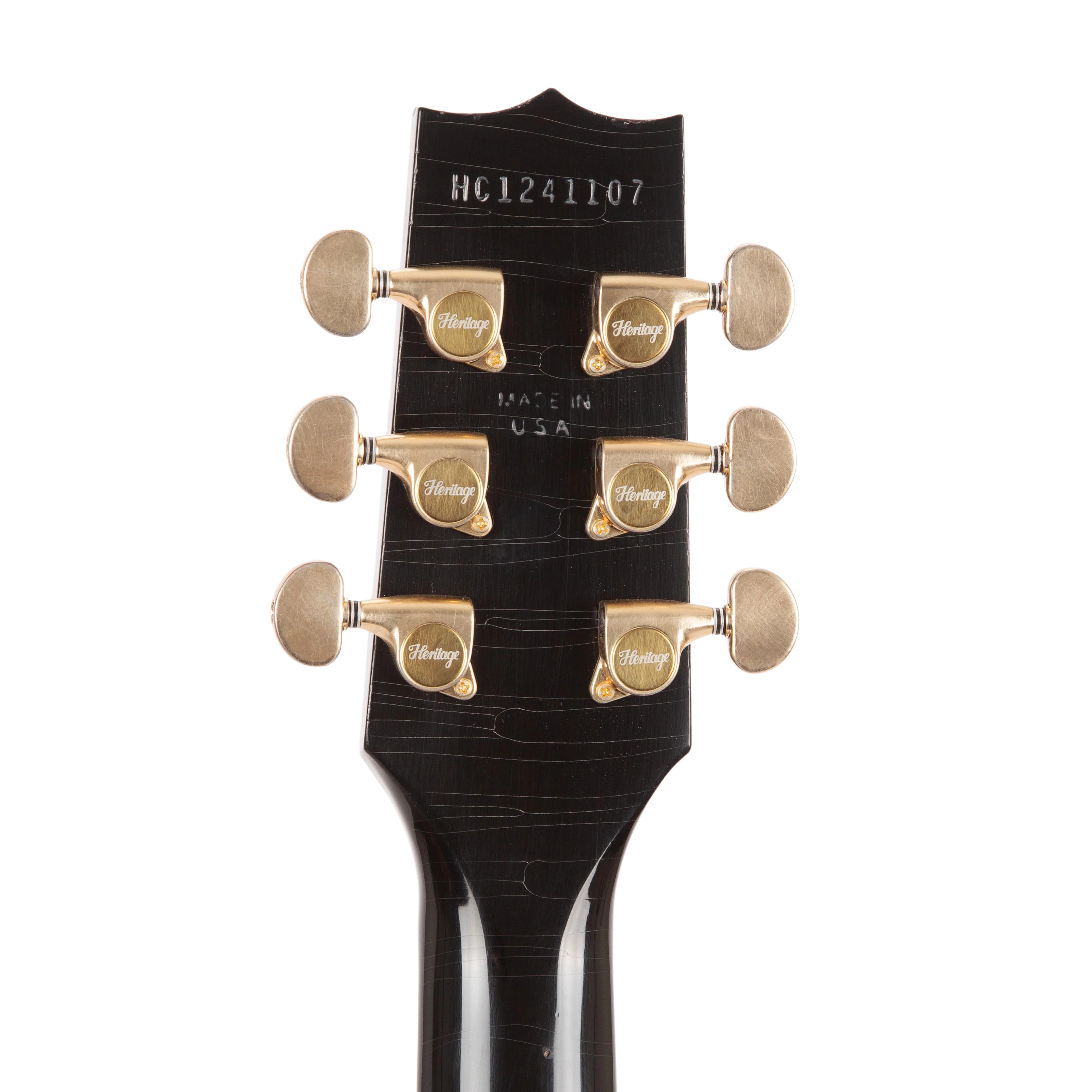 Custom Shop Core Collection H-157 Mahogany Top Electric Guitar with Case, Ebony, Artisan Aged - Image 5