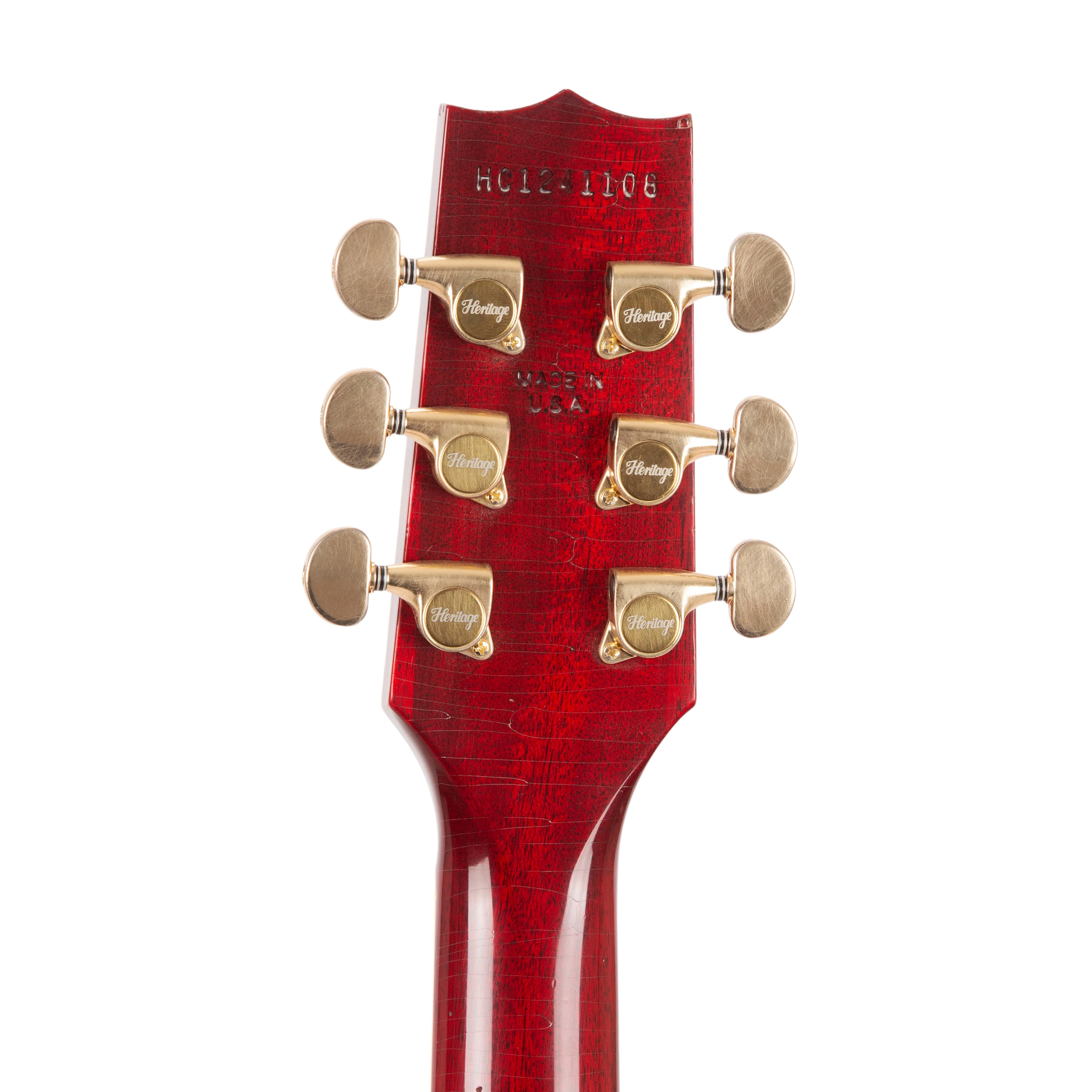 Custom Shop Core Collection H-157 Maple Top Electric Guitar with Case, Dark Cherry Sunburst, Artisan Aged - Image 5
