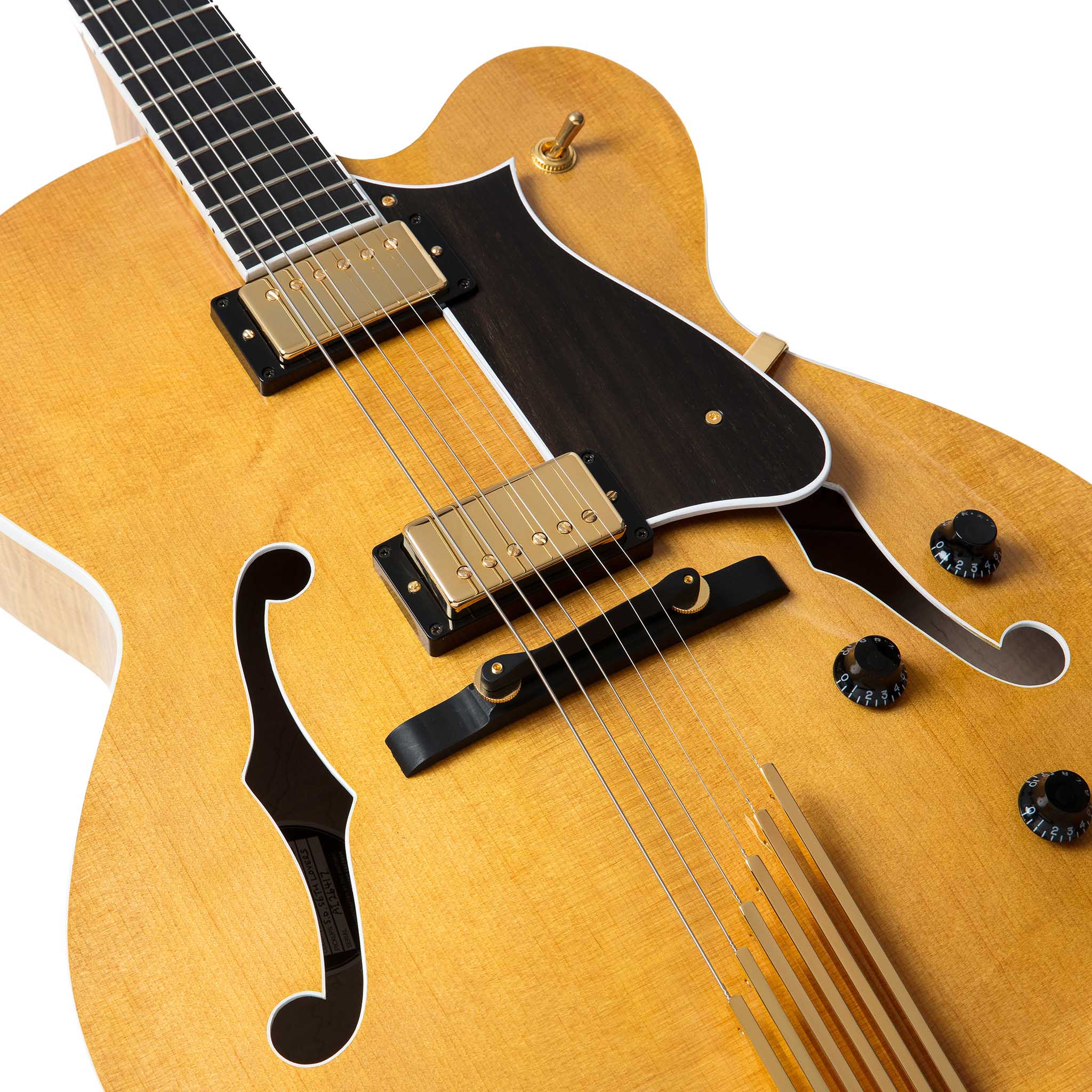 Standard Collection Eagle Classic Hollow Electric Guitar with Case, Antique Natural - Image 3